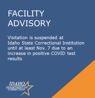 Graphic says visitation is suspended until at least 11.7