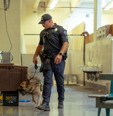 LE officer and K9