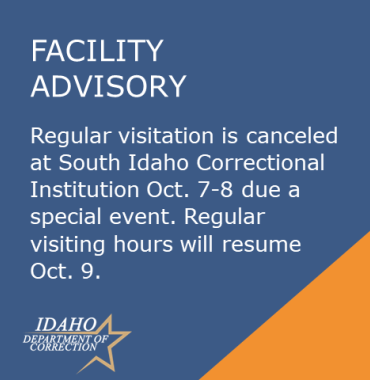 graphic: SICI visitation canceled Oct 7-8