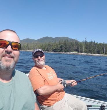 Photo of Quinn brothers fishing