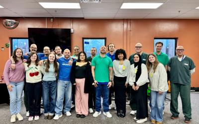 Participants of the Inside-Out Prison Exchange Program gather for a commemorative photo following the graduation ceremony at the Idaho State Correctional Center
