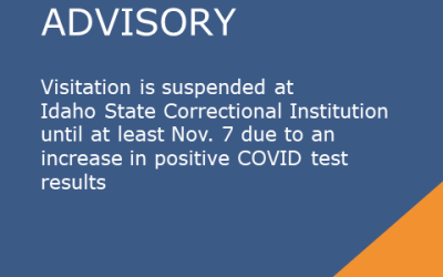 Graphic says visitation is suspended until at least 11.7