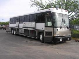 Bus for transporting residents